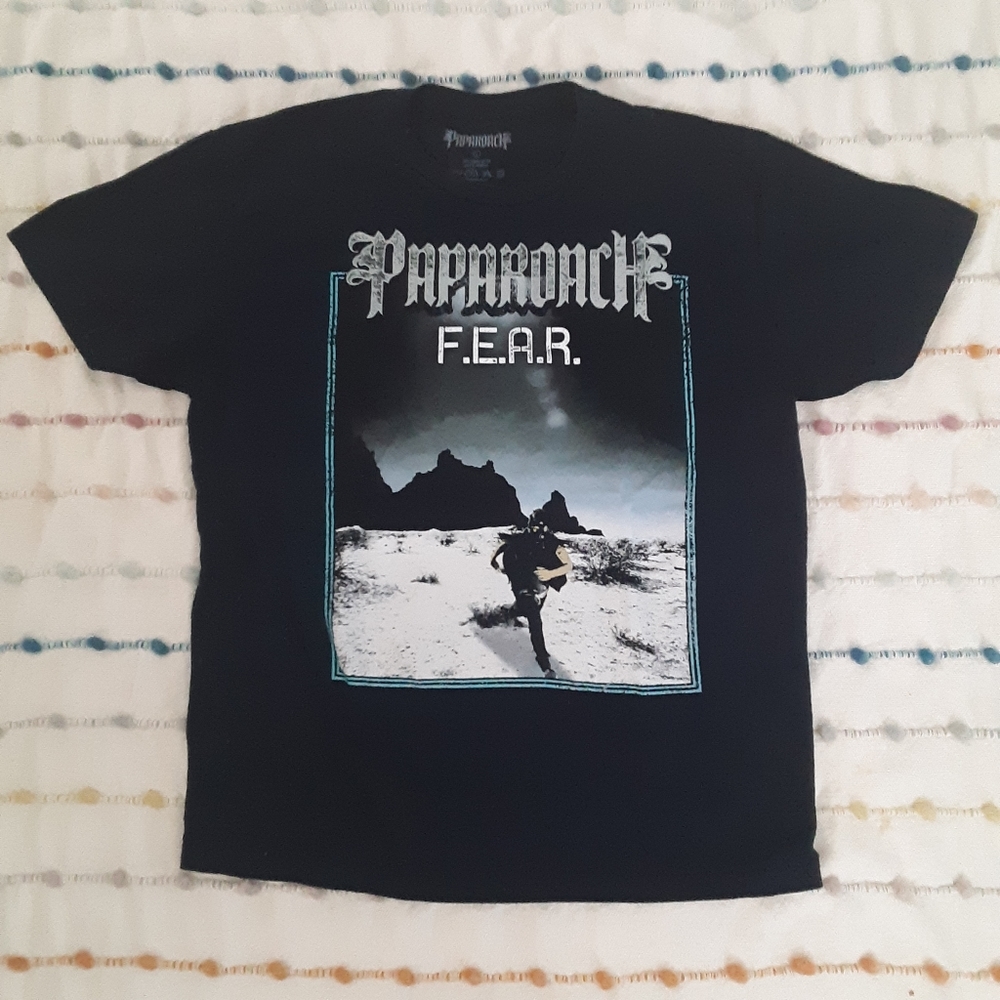 Unisex Men's Women's Papa Roach F.E.A.R. Blue T-Shirt